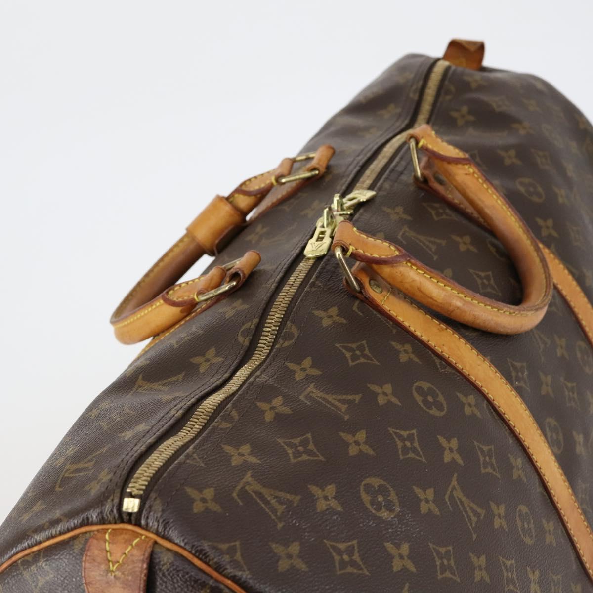 LOUIS VUITTON Monogram Keepall 55 Boston Bag M41424 LV Auth 152783 - Jerrillo image 6