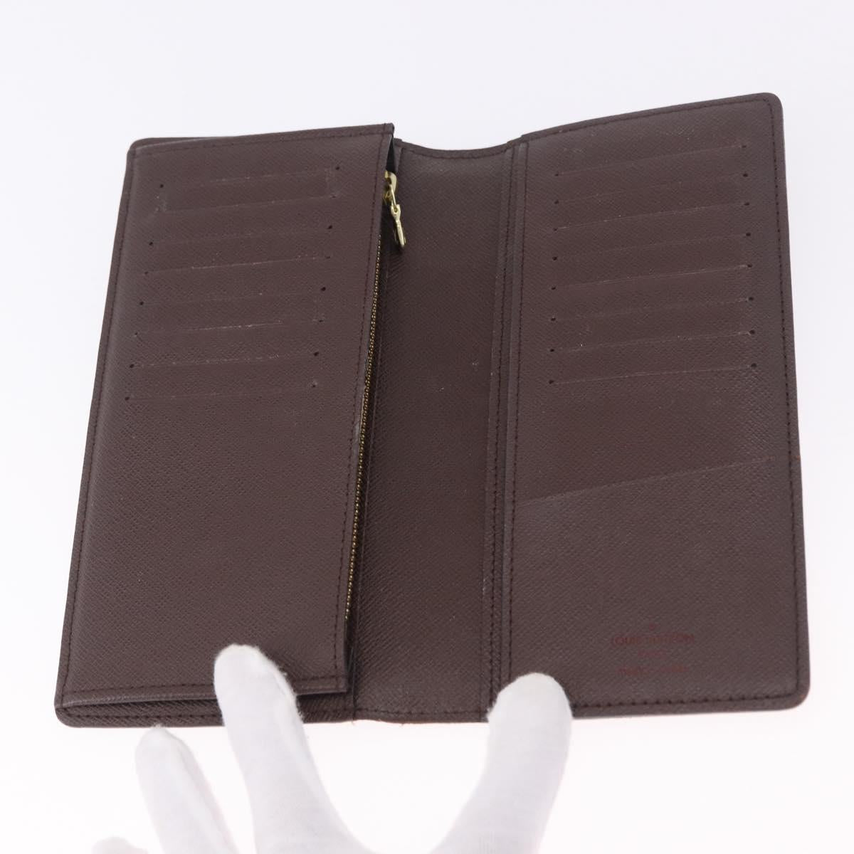 LOUIS VUITTON Damier Ebene Brazza Portefeuille Bifold Wallet N60017 Auth 180970A - Jerrillo image 8