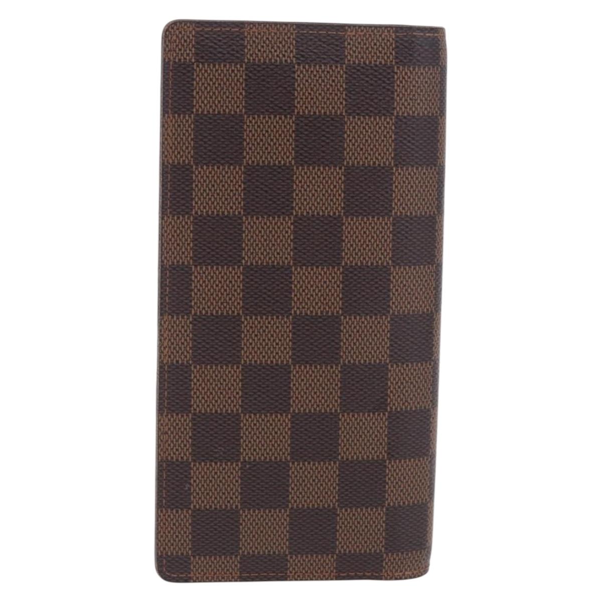 LOUIS VUITTON Damier Ebene Brazza Portefeuille Bifold Wallet N60017 Auth 180970A - Jerrillo image 2