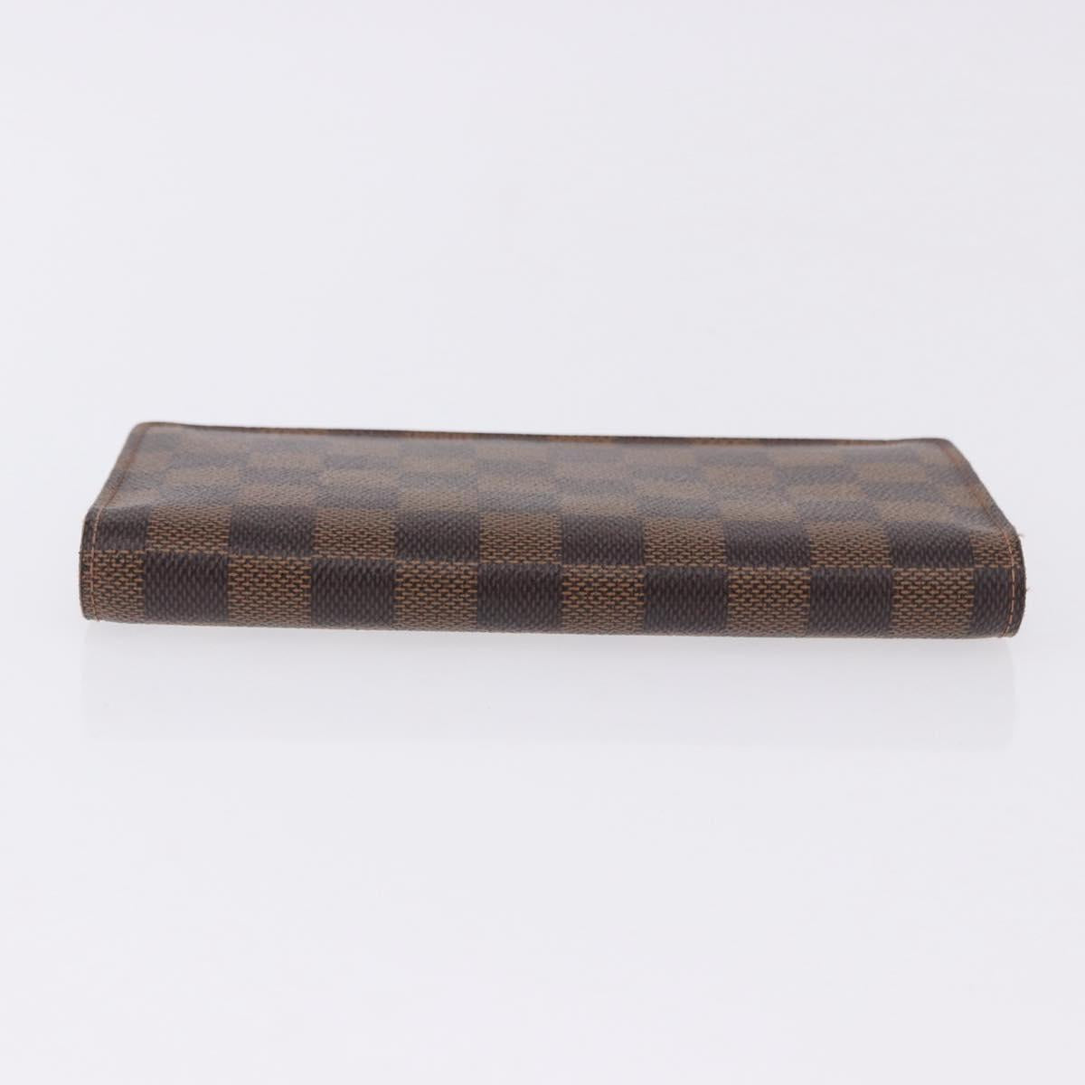 LOUIS VUITTON Damier Ebene Brazza Portefeuille Bifold Wallet N60017 Auth 180970A - Jerrillo image 4