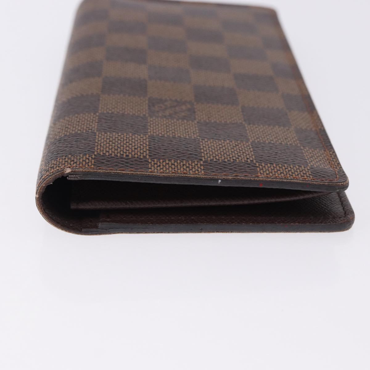 LOUIS VUITTON Damier Ebene Brazza Portefeuille Bifold Wallet N60017 Auth 180970A - Jerrillo image 6