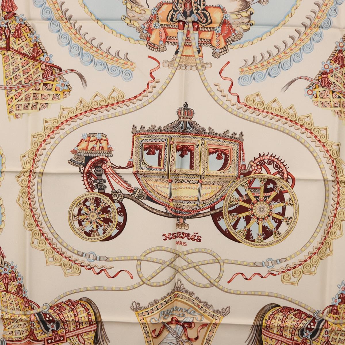 HERMES Carre 90 Scarf Silk Light Blue Auth 186988 - Jerrillo image 6