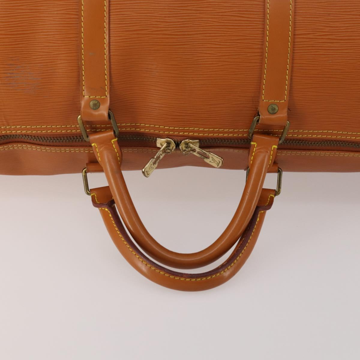 LOUIS VUITTON Epi Keepall 50 Boston Bag Brown M42968 LV Auth 191865A - Jerrillo image 7