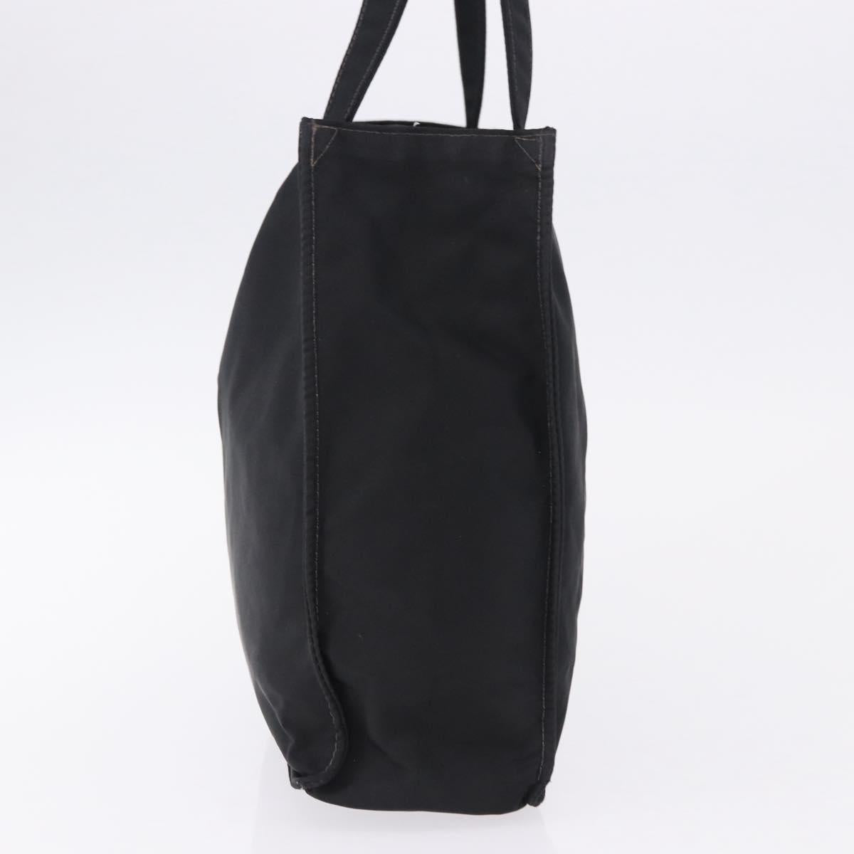 CHANEL Tote Bag Nylon Black Gold CC Auth 192486A - Jerrillo image 4
