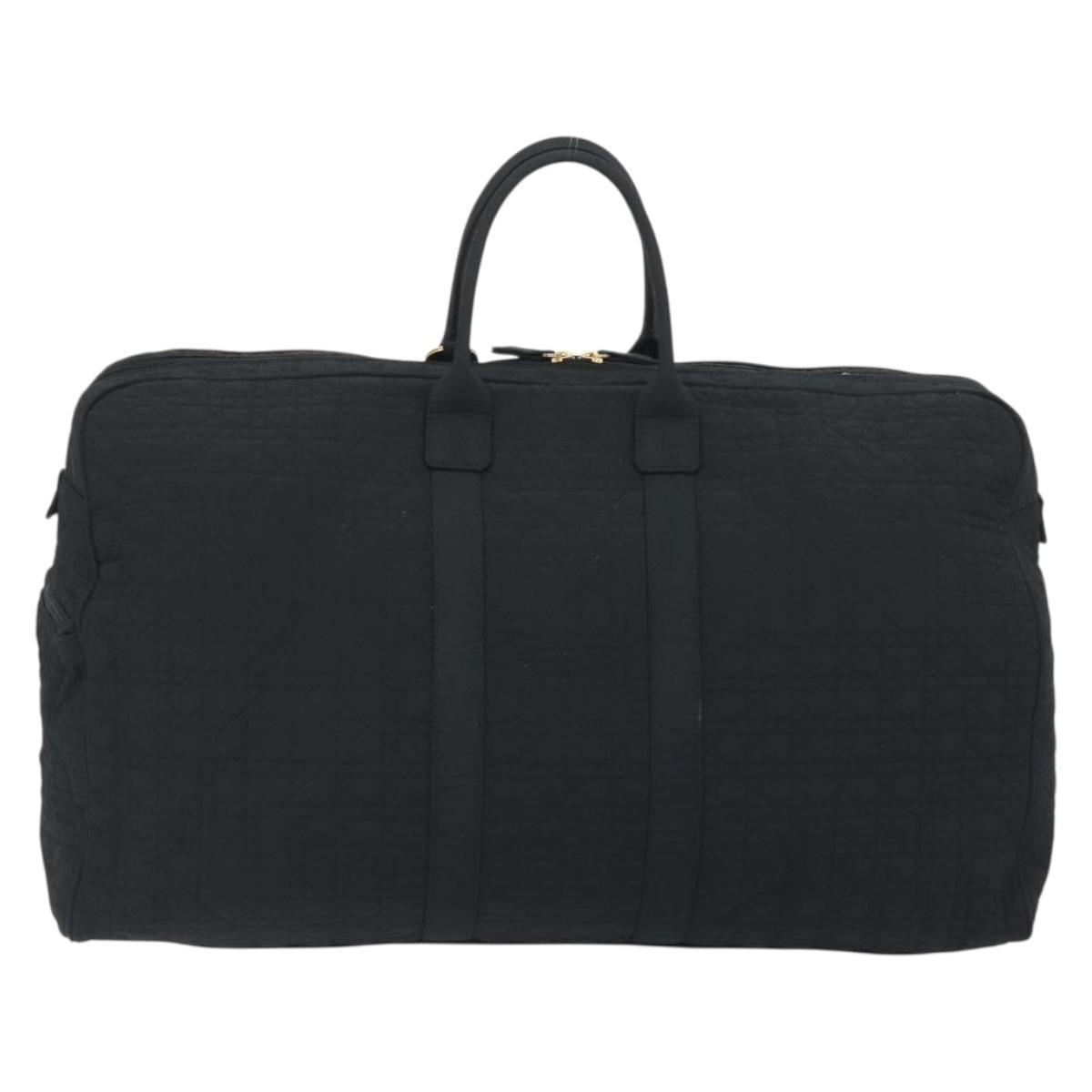 Christian Dior Canage Boston Bag Nylon Black Gold Auth 193370A - Jerrillo image 3