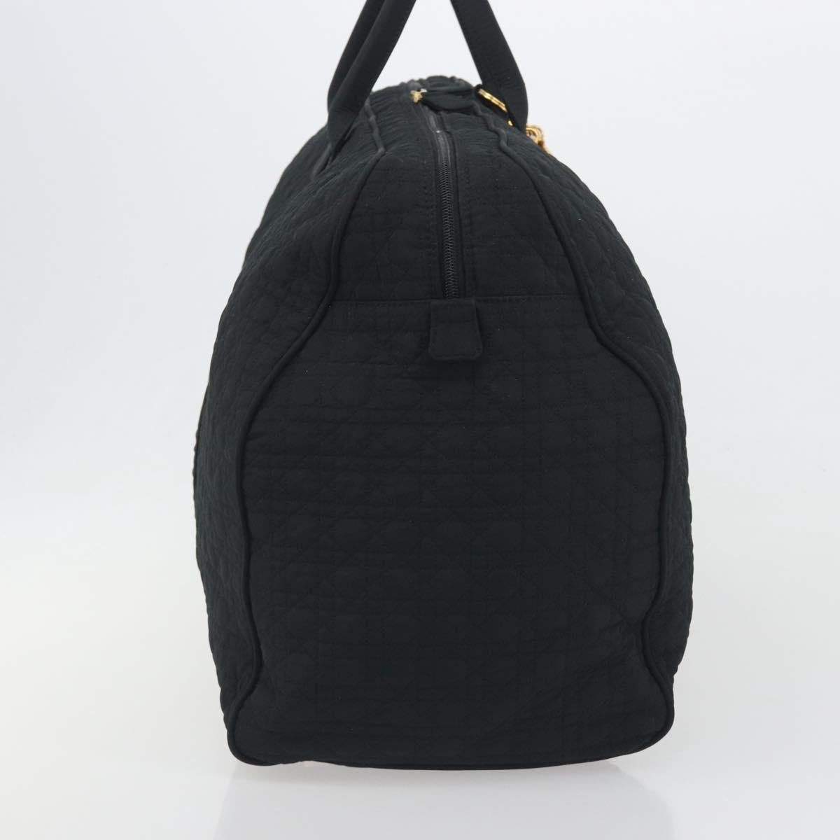 Christian Dior Canage Boston Bag Nylon Black Gold Auth 193370A - Jerrillo image 5