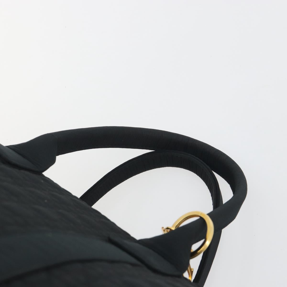 Christian Dior Canage Boston Bag Nylon Black Gold Auth 193370A - Jerrillo image 8