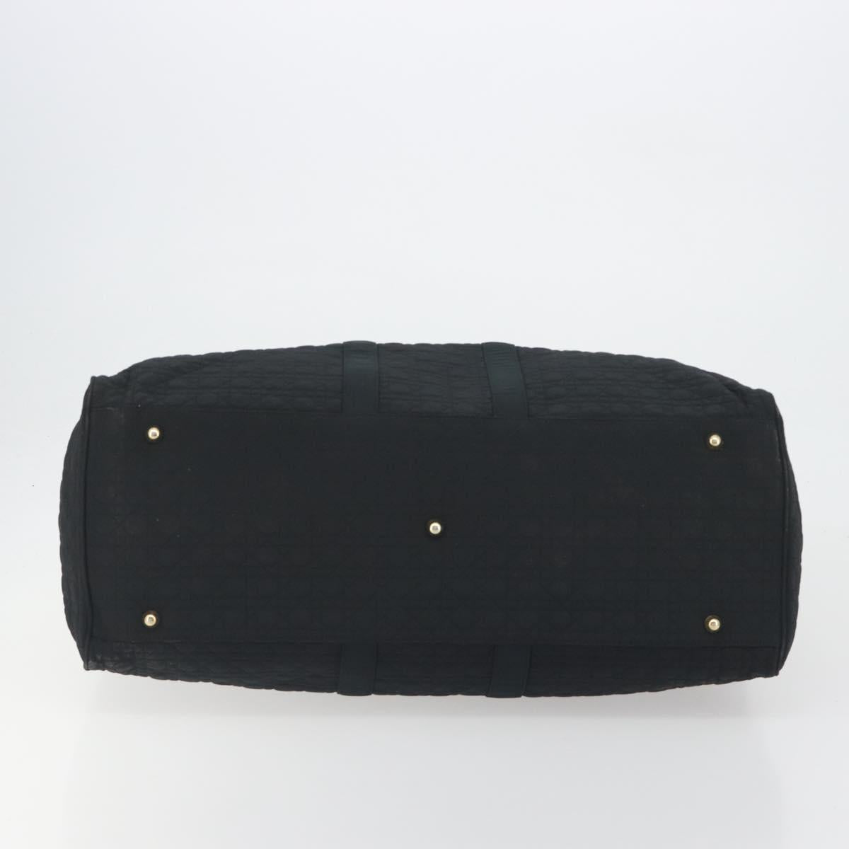 Christian Dior Canage Boston Bag Nylon Black Gold Auth 193370A - Jerrillo image 9