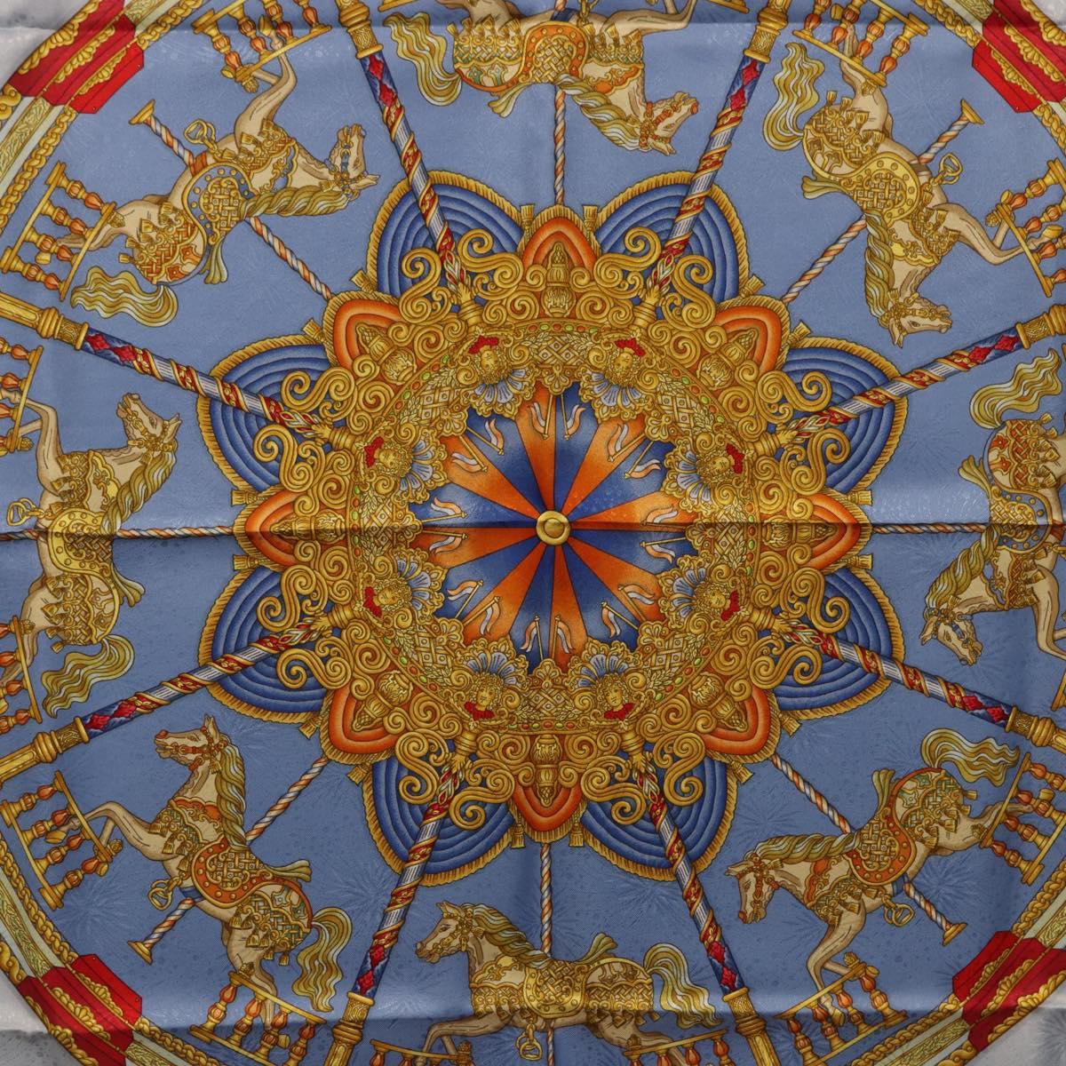 HERMES Carre 90 Scarf Silk Blue Auth 193599M - Jerrillo image 6