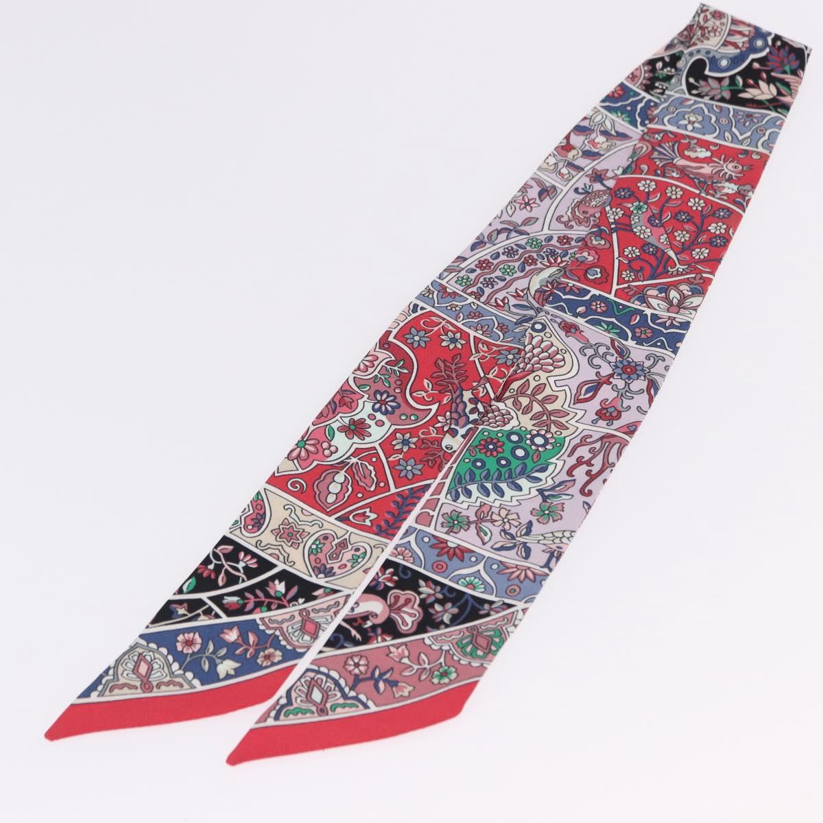 HERMES Twilly Scarf Silk Red Auth 193601M - Jerrillo image 8
