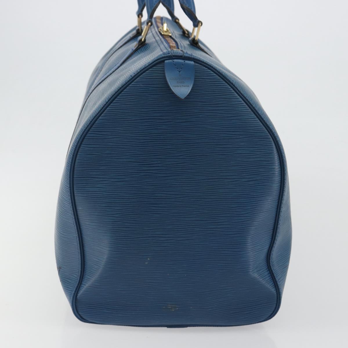 LOUIS VUITTON Epi Keepall 50 Boston Bag Blue M42965 LV Auth 193878A - Jerrillo image 4