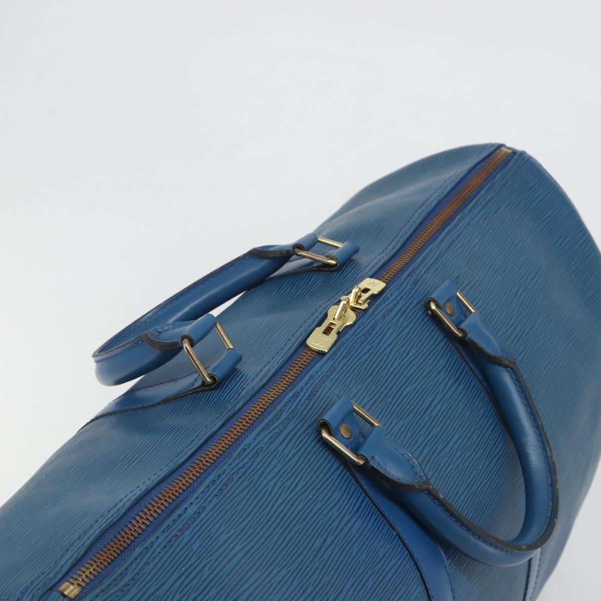 LOUIS VUITTON Epi Keepall 50 Boston Bag Blue M42965 LV Auth 193878A - Jerrillo image 6