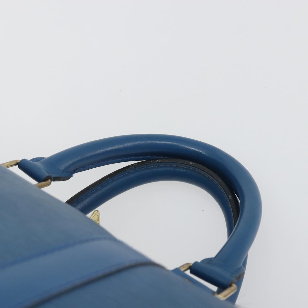 LOUIS VUITTON Epi Keepall 50 Boston Bag Blue M42965 LV Auth 193878A - Jerrillo image 8