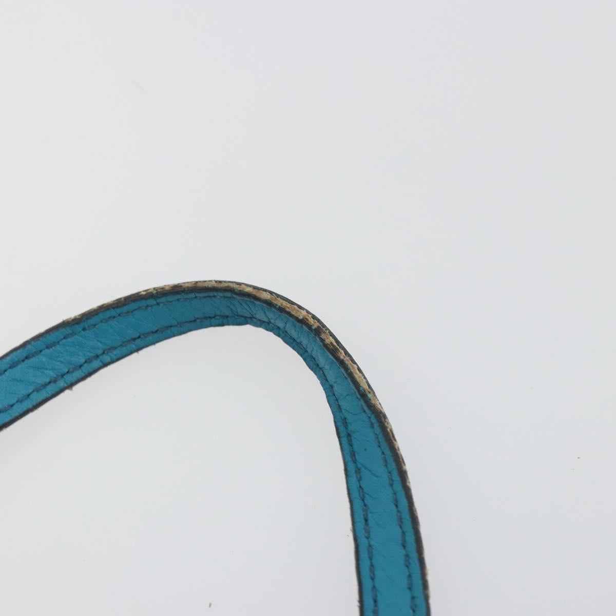GUCCI Soho Hand Bag Leather Blue Silver 340618 Auth 194286A - Jerrillo image 8