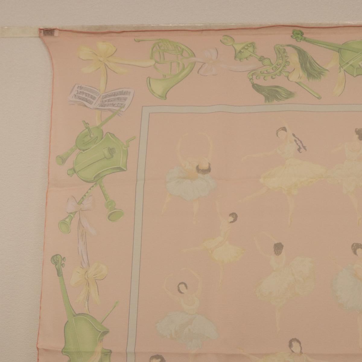 HERMES Carre 90 Scarf "LES DANSEUSES" Silk Pink Auth 194306M - Jerrillo image 2
