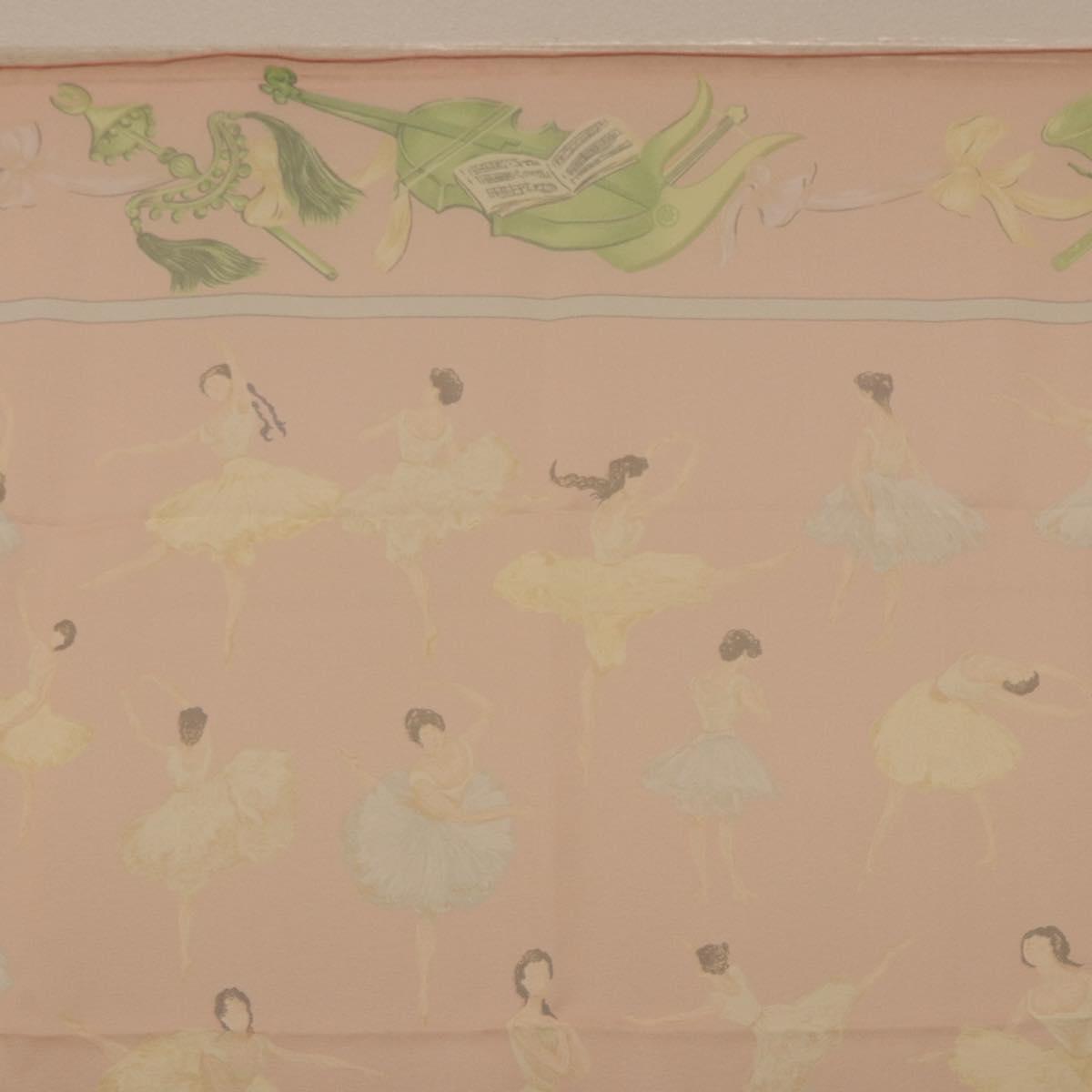 HERMES Carre 90 Scarf "LES DANSEUSES" Silk Pink Auth 194306M - Jerrillo image 3