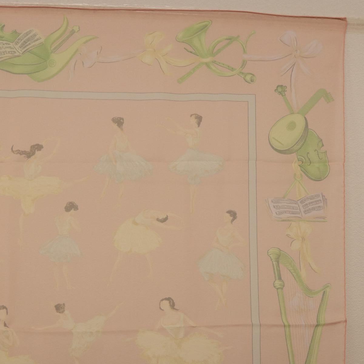 HERMES Carre 90 Scarf "LES DANSEUSES" Silk Pink Auth 194306M - Jerrillo image 4