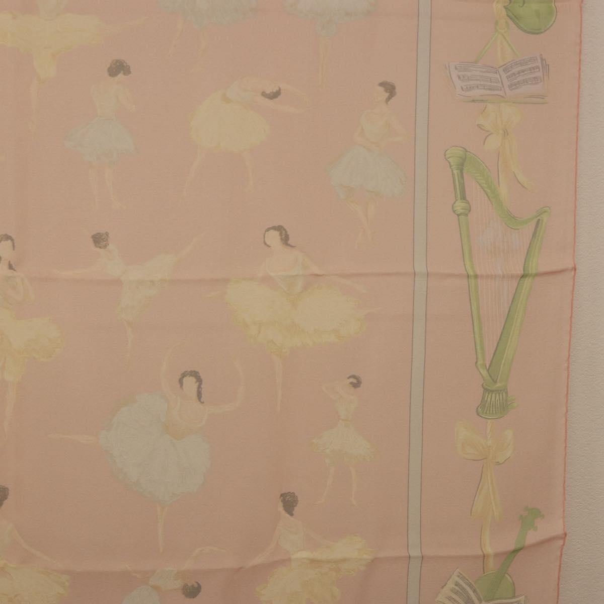 HERMES Carre 90 Scarf "LES DANSEUSES" Silk Pink Auth 194306M - Jerrillo image 7