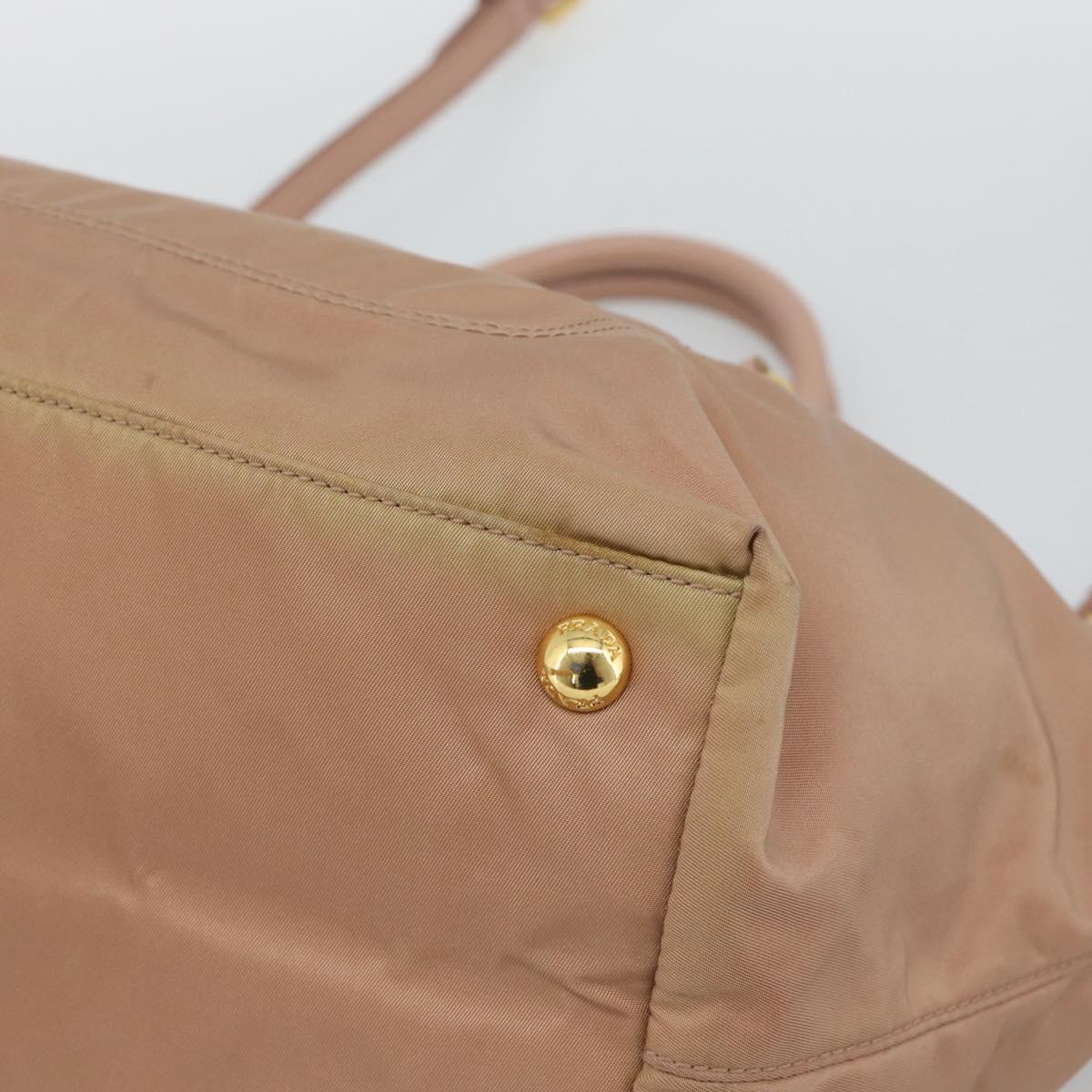 PRADA Hand Bag Nylon 2way Pink Gold Auth 194330 - Jerrillo image 10