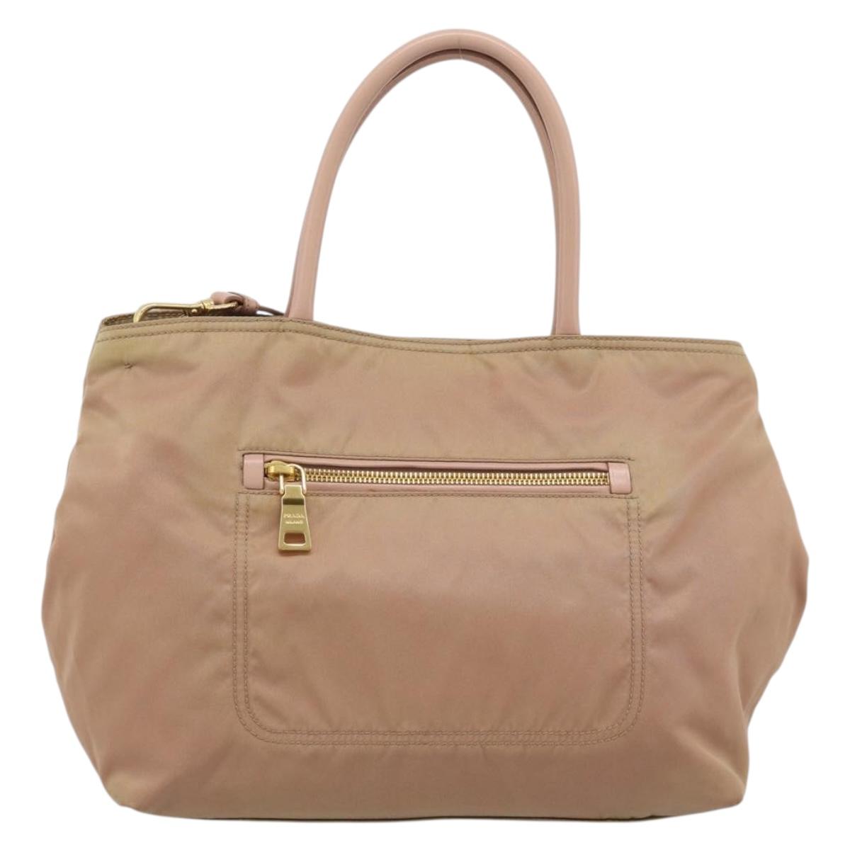 PRADA Hand Bag Nylon 2way Pink Gold Auth 194330 - Jerrillo image 2