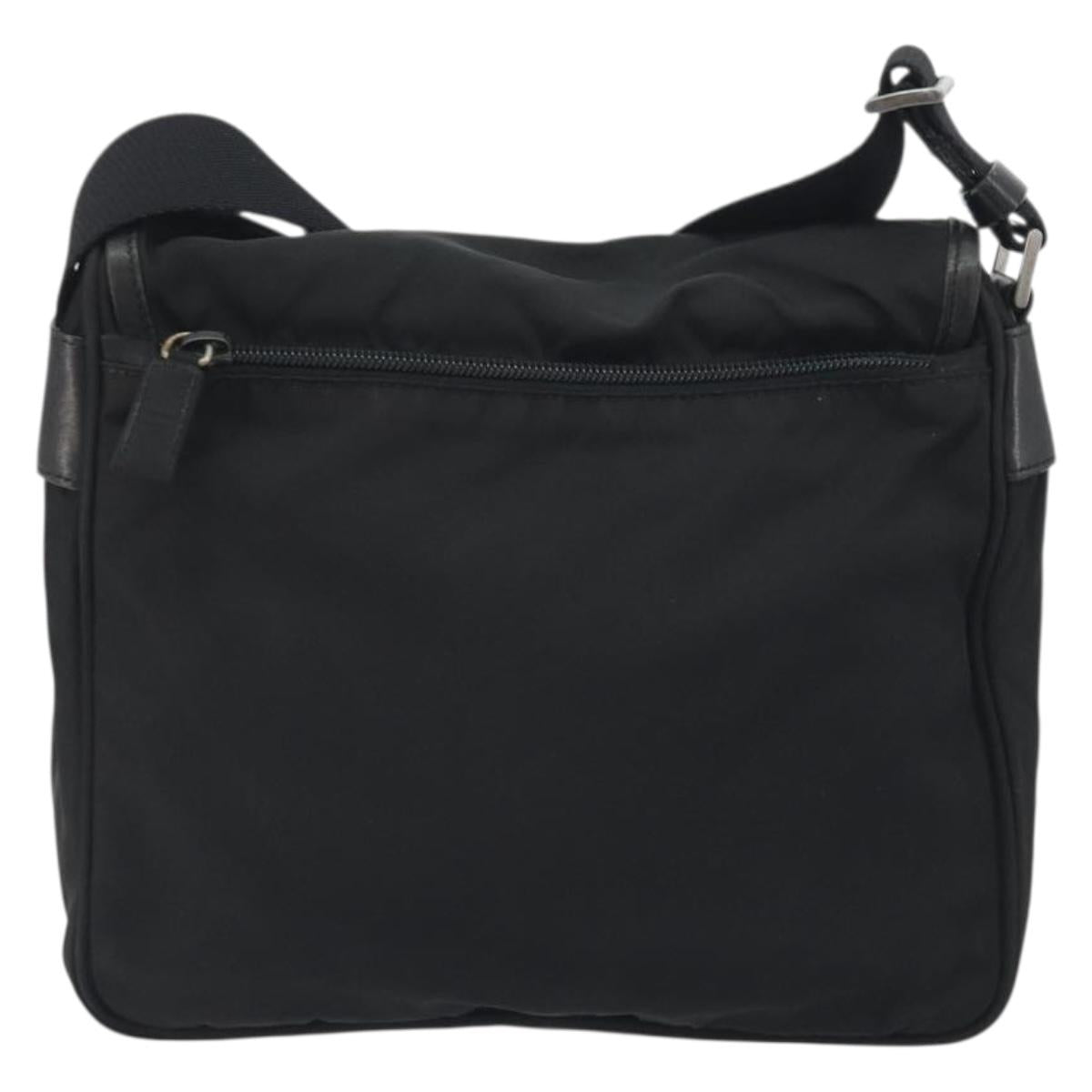 PRADA Shoulder Bag Nylon Black Silver Auth 194350A - Jerrillo image 2