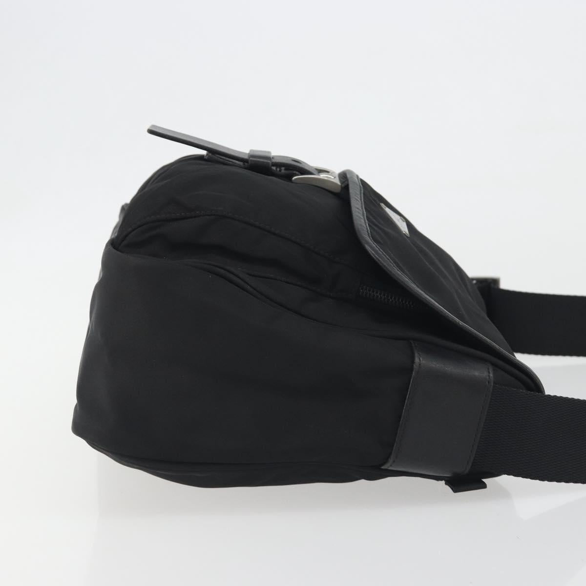 PRADA Shoulder Bag Nylon Black Silver Auth 194350A - Jerrillo image 3