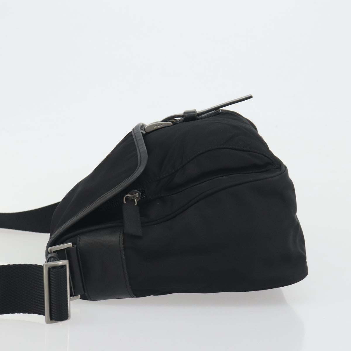 PRADA Shoulder Bag Nylon Black Silver Auth 194350A - Jerrillo image 4