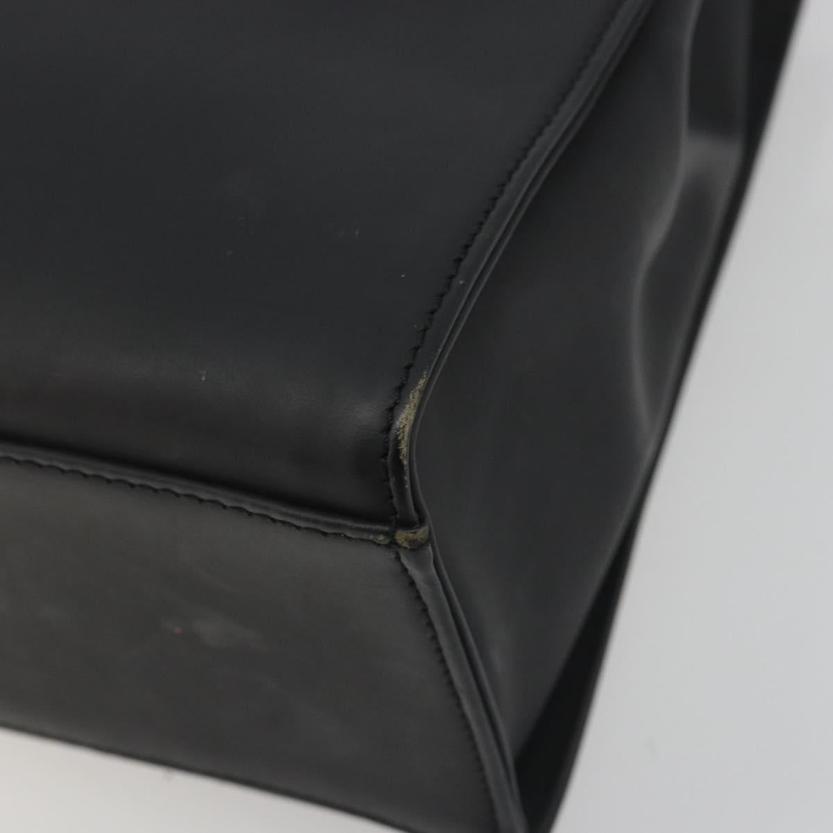 GUCCI Bamboo Tote Bag Leather 2way Black Silver 002 1016 Auth 194370 - Jerrillo image 10