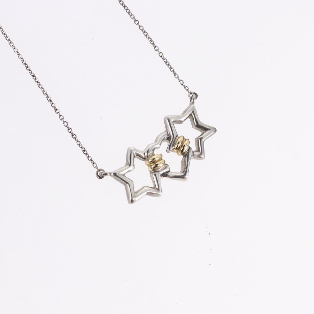 TIFFANY&Co. Triple Star Necklace Ag925 Silver Auth 194411M - Jerrillo image 3