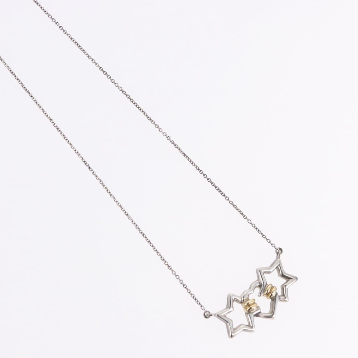 TIFFANY&Co. Triple Star Necklace Ag925 Silver Auth 194411M - Jerrillo image 4