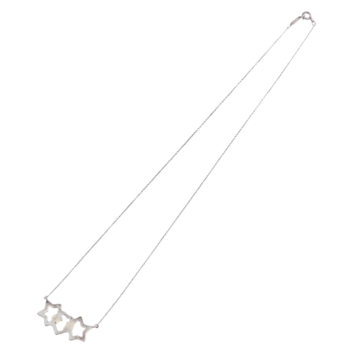 TIFFANY&Co. Triple Star Necklace Ag925 Silver Auth 194411M - Jerrillo image 7