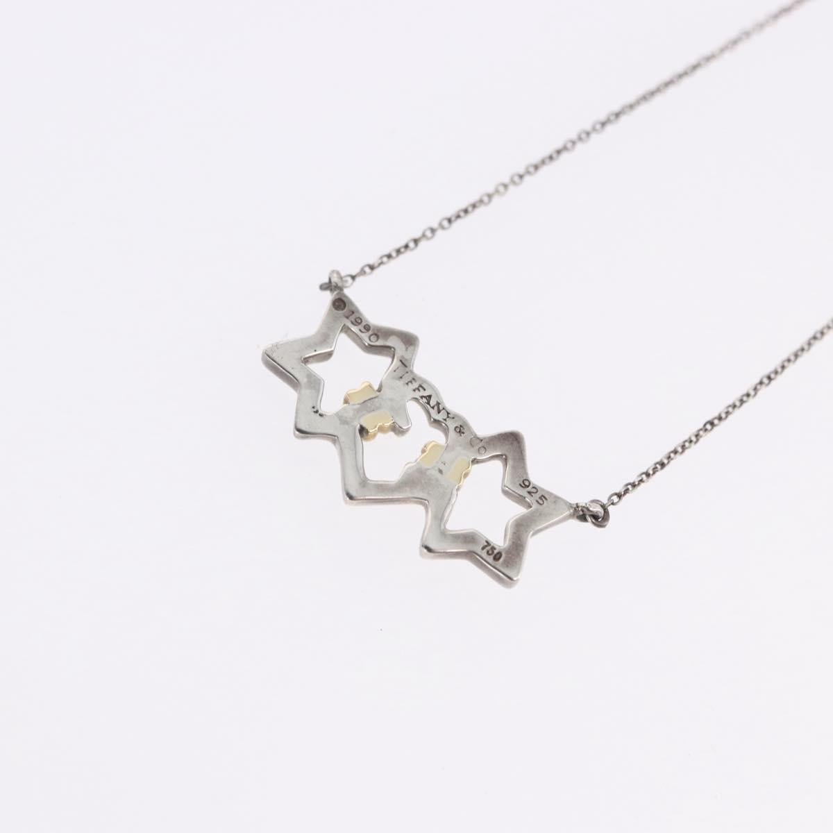 TIFFANY&Co. Triple Star Necklace Ag925 Silver Auth 194411M - Jerrillo image 8