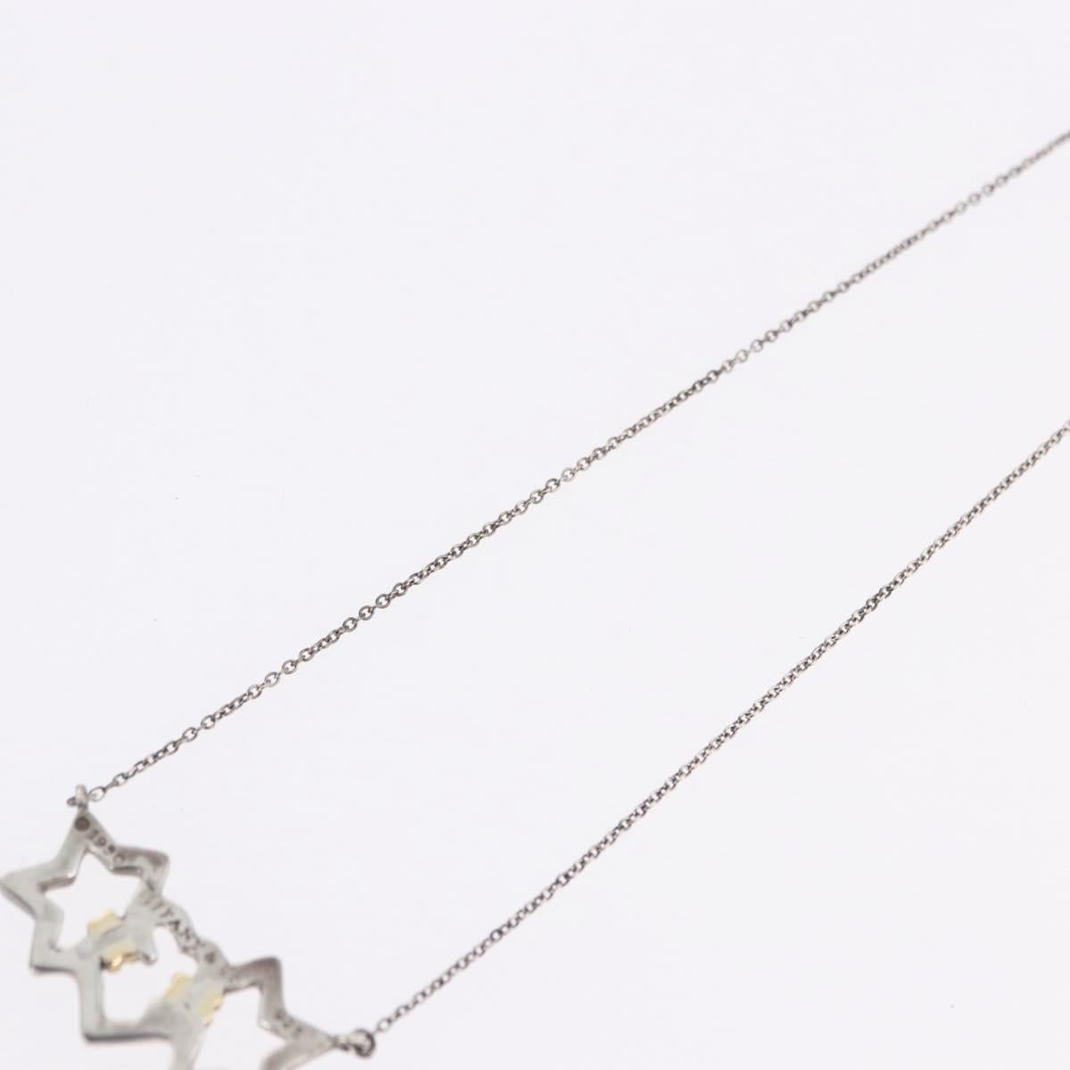 TIFFANY&Co. Triple Star Necklace Ag925 Silver Auth 194411M - Jerrillo image 9