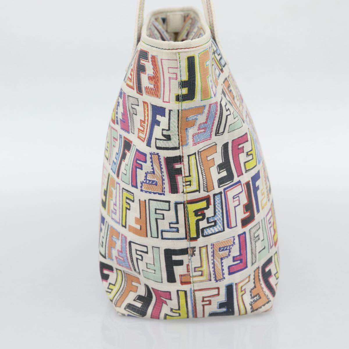 FENDI Zucca Canvas Tote Bag PVC Multicolor Gold Auth 194657V - Jerrillo image 3