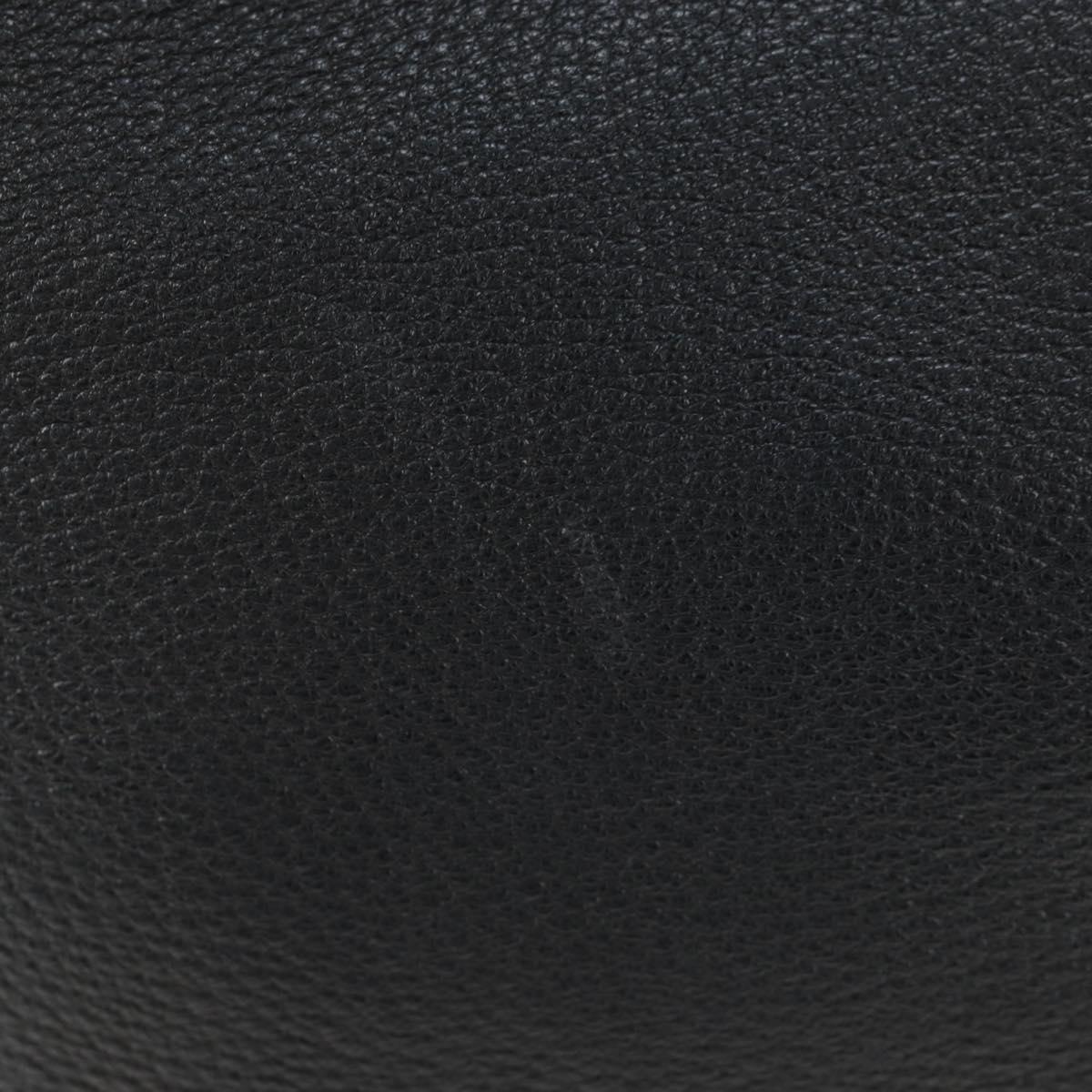 PRADA Shoulder Bag Vittero Dino Leather Black Gold Auth 194765M - Jerrillo image 3