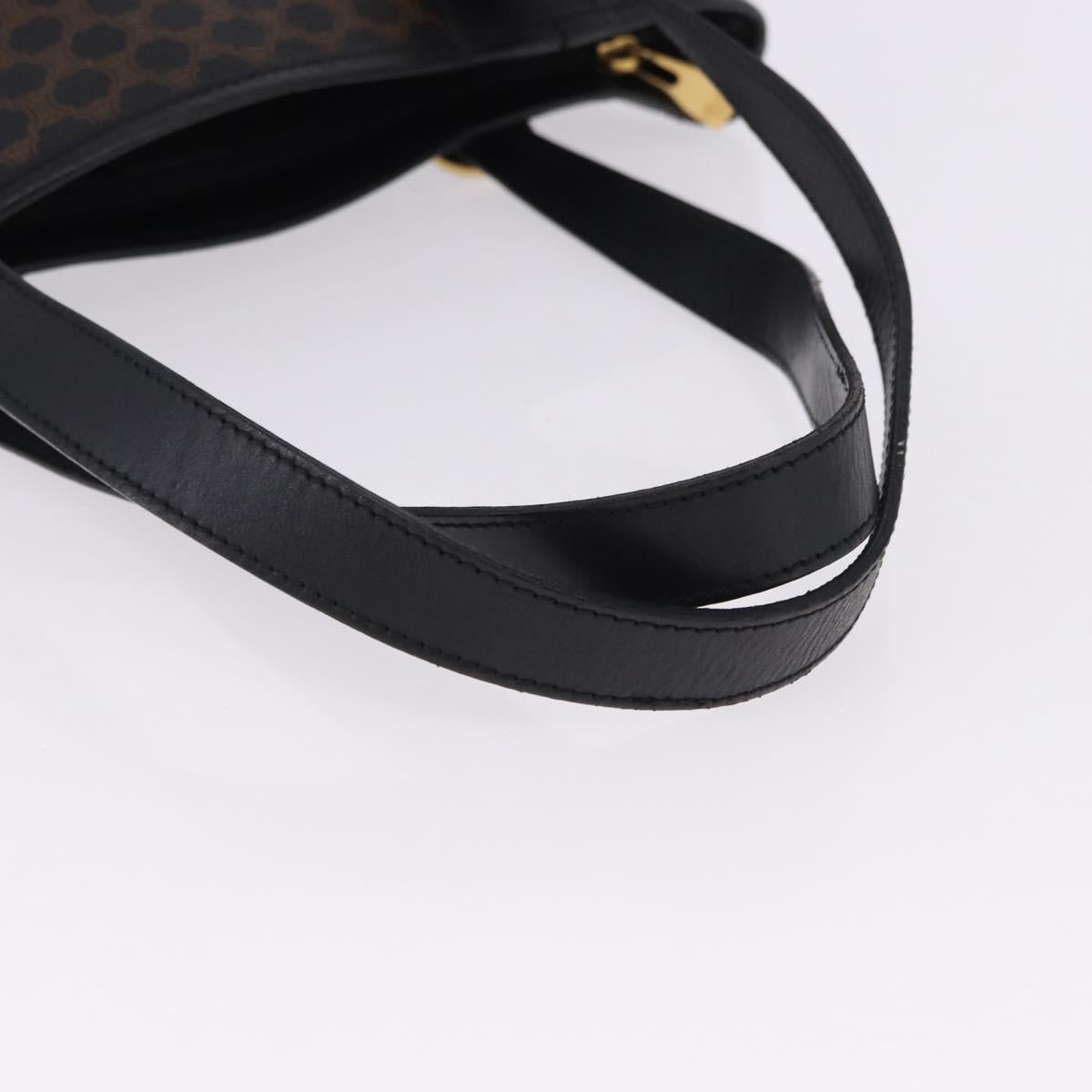 CELINE Macadam Canvas Tote Bag PVC Leather Black Gold Auth 194870V - Jerrillo image 7