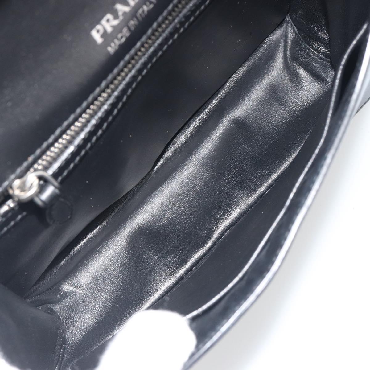 PRADA Chain Shoulder Bag Saffiano leather Pink Silver Auth 195095A - Jerrillo image 9