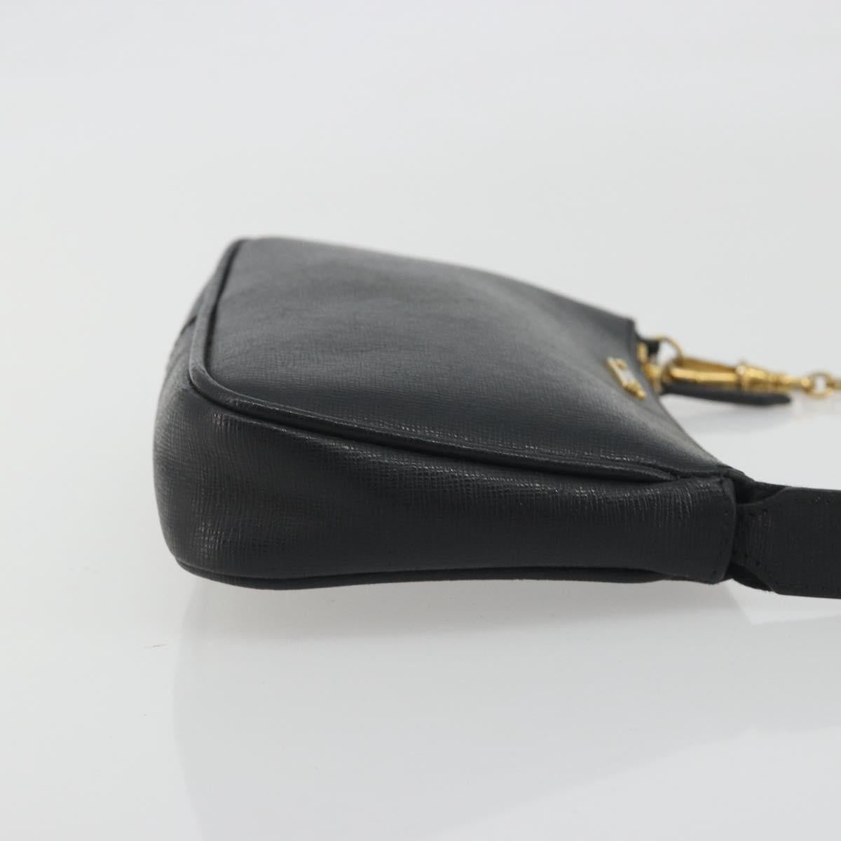 FENDI Accessory Pouch Leather Black Gold Tone 8M0271 Auth 195418A - Jerrillo image 3