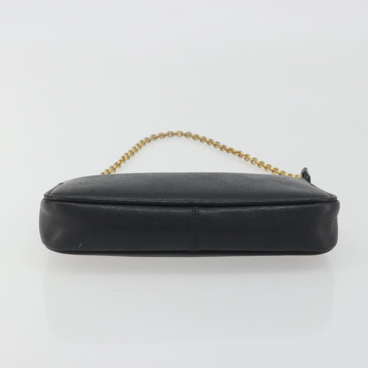 FENDI Accessory Pouch Leather Black Gold Tone 8M0271 Auth 195418A - Jerrillo image 5