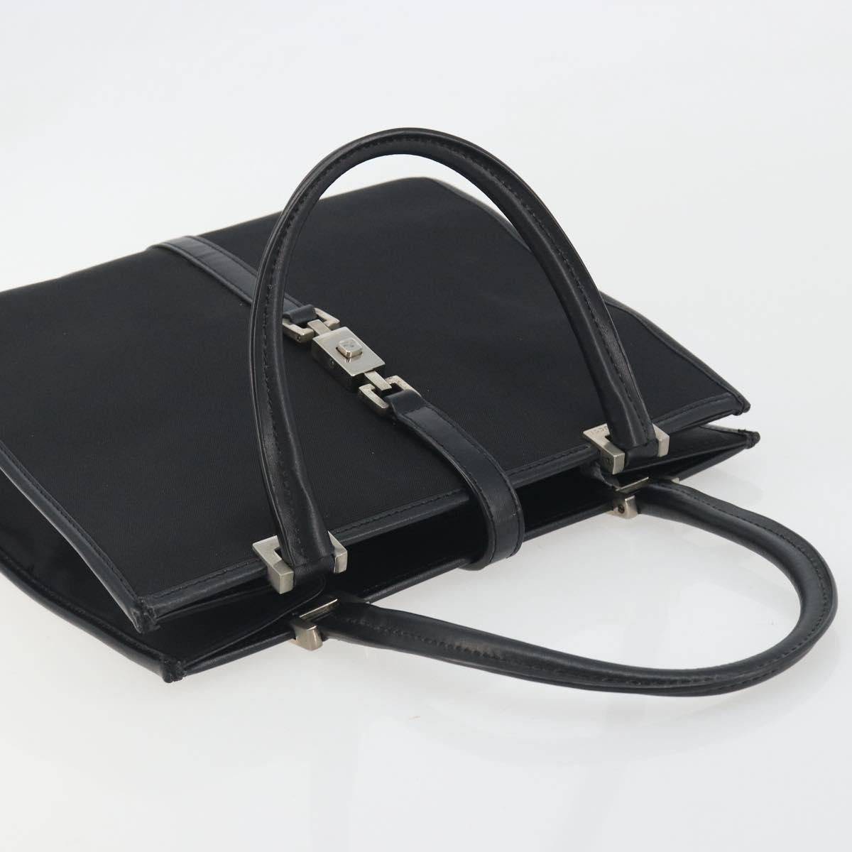 GUCCI Jackie Hand Bag Canvas Black Silver 002 1065 Auth 195423A - Jerrillo image 6