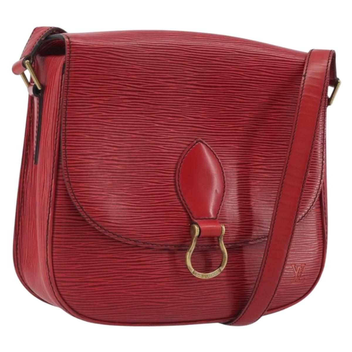 LOUIS VUITTON Epi Saint Cloud GM Shoulder Bag Red M52197 LV Auth 195429 - Jerrillo
