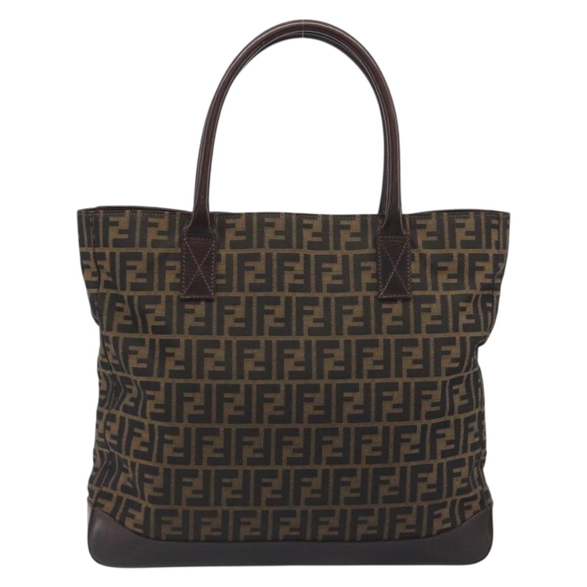 FENDI Zucca Canvas Tote Bag Brown Auth 195452V - Jerrillo image 2