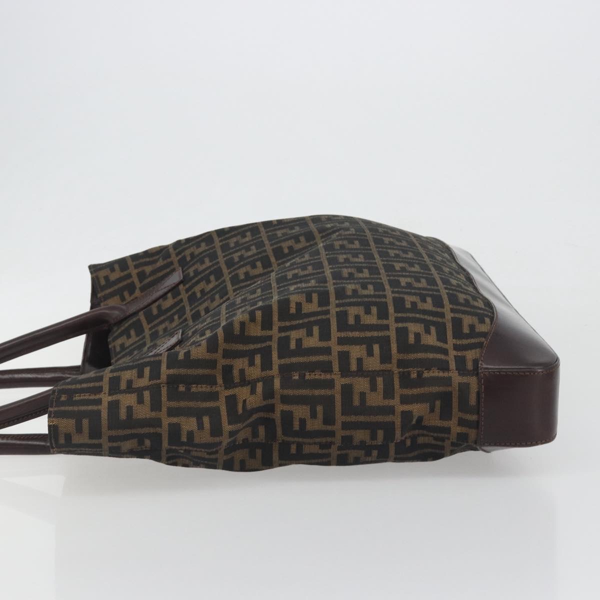 FENDI Zucca Canvas Tote Bag Brown Auth 195452V - Jerrillo image 4