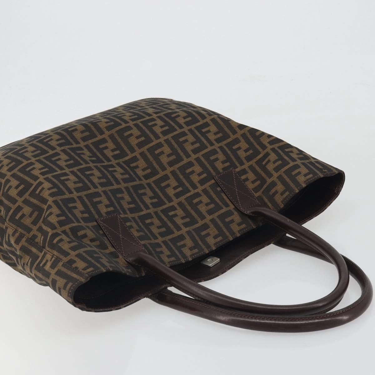 FENDI Zucca Canvas Tote Bag Brown Auth 195452V - Jerrillo image 6