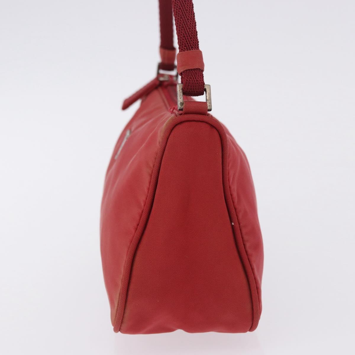 PRADA Accessory Pouch Nylon Red Silver Auth 195521A - Jerrillo image 3