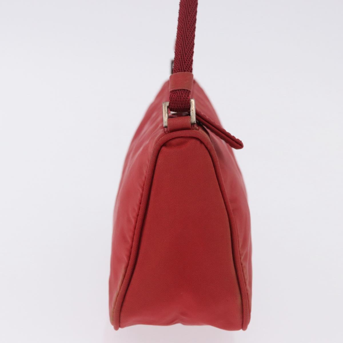 PRADA Accessory Pouch Nylon Red Silver Auth 195521A - Jerrillo image 4