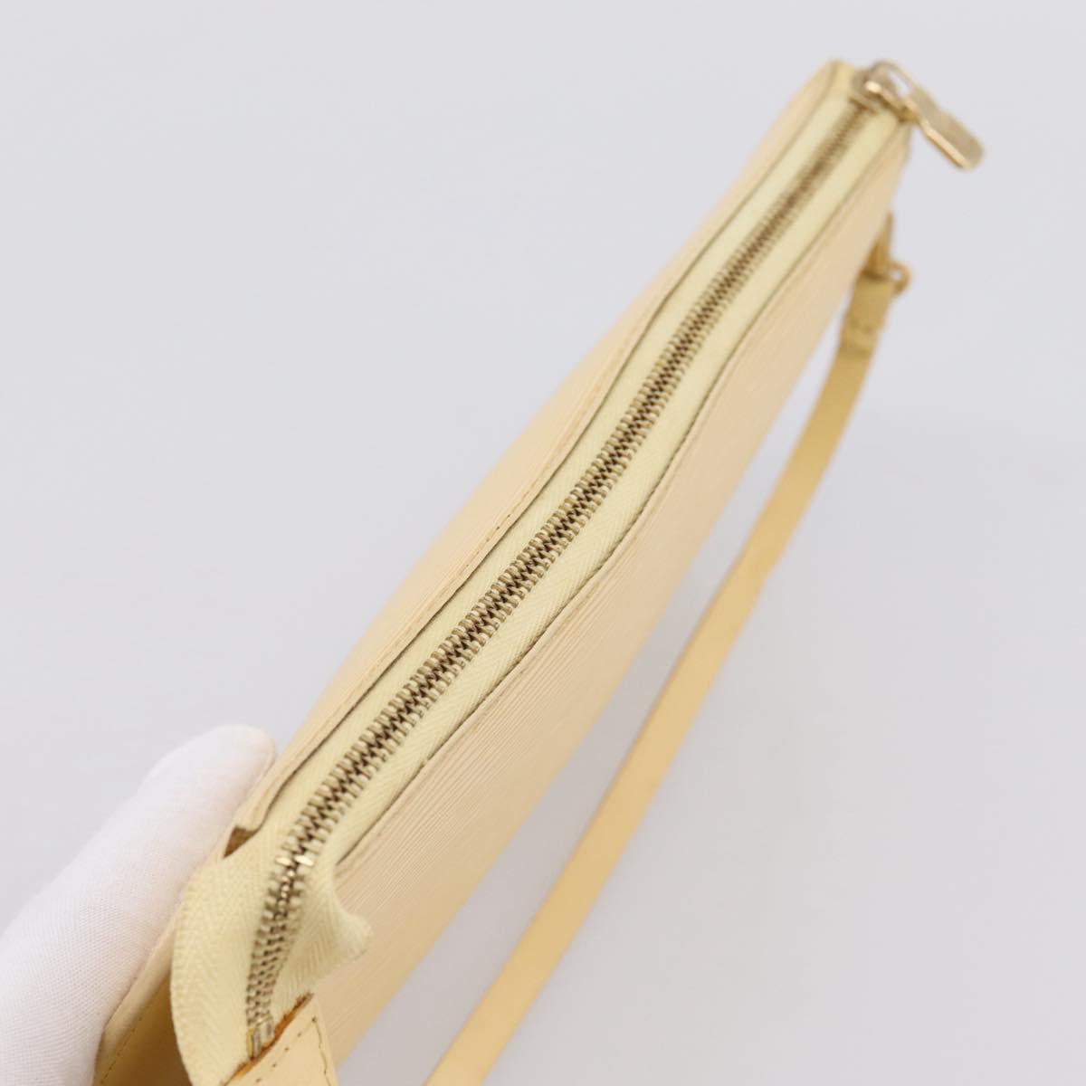LOUIS VUITTON Epi Pochette Accessoires Pouch Vanilla M5294A LV Auth 195523V - Jerrillo image 6