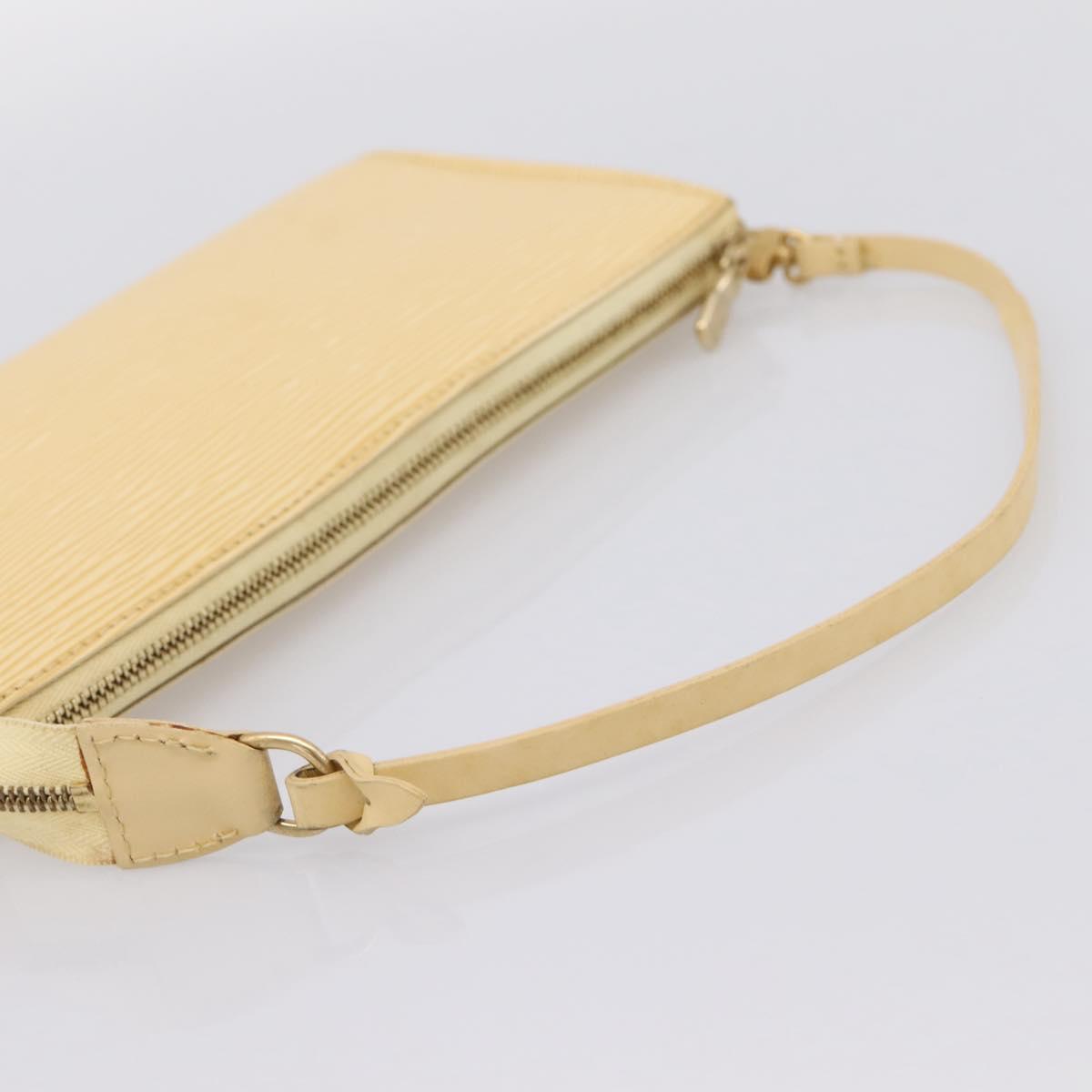 LOUIS VUITTON Epi Pochette Accessoires Pouch Vanilla M5294A LV Auth 195523V - Jerrillo image 7