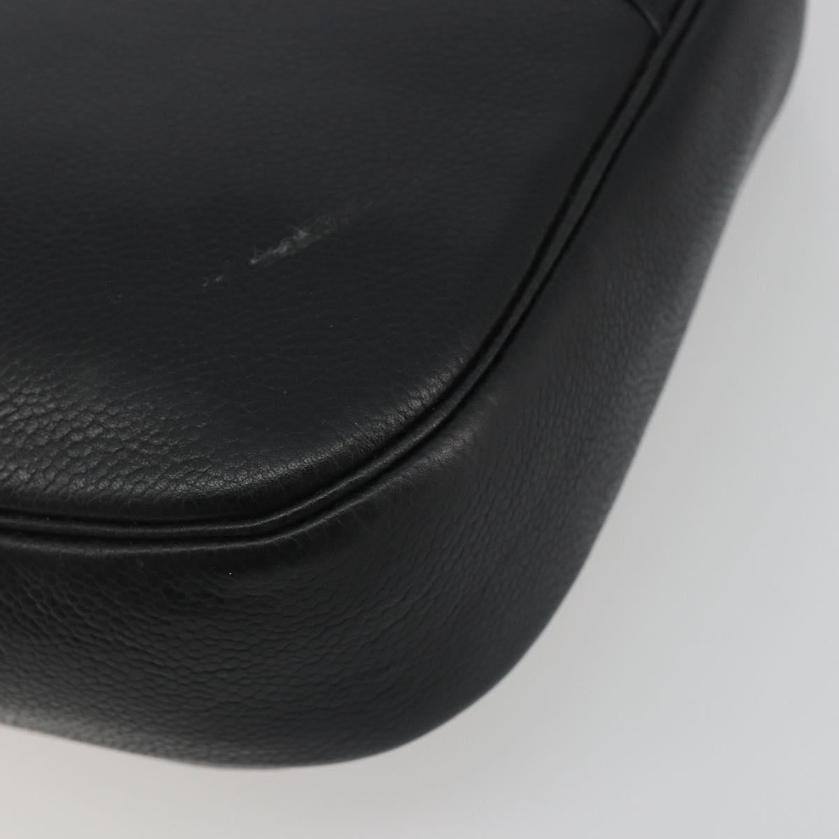 Christian Dior Tote Bag Leather Black Gold Auth 195576A - Jerrillo image 9