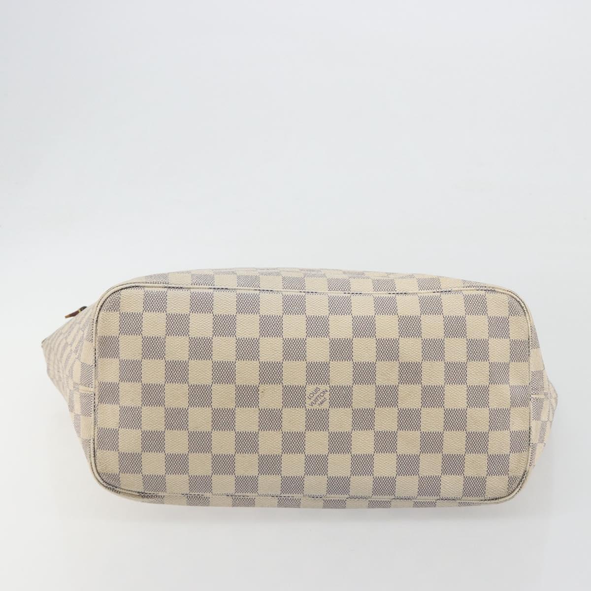 LOUIS VUITTON Damier Azur Neverfull MM Tote Bag N41605 LV Auth 195607 - Jerrillo image 5